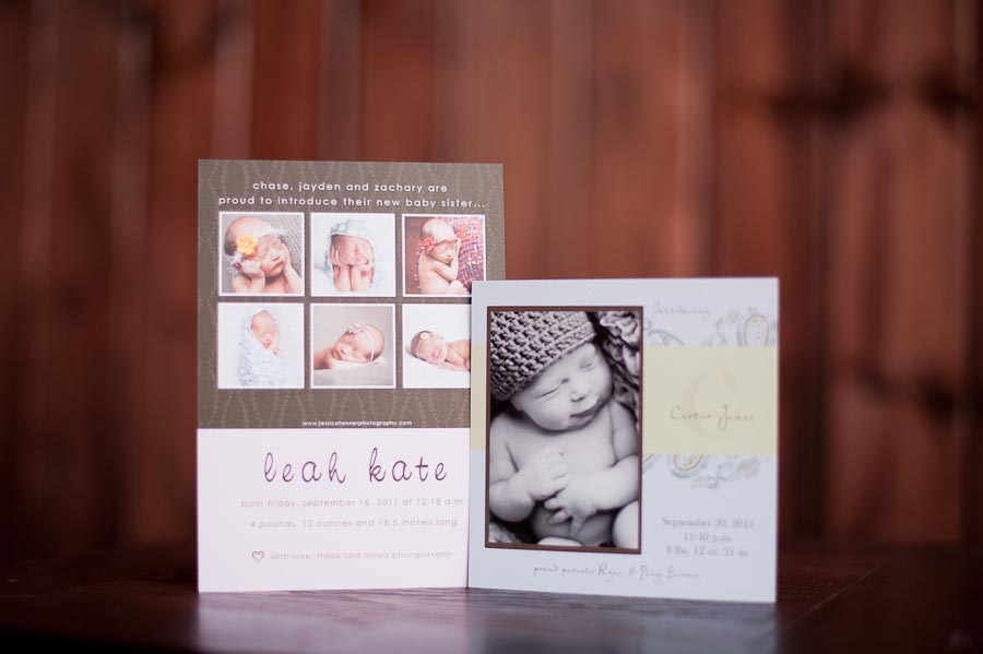 Newborn Birth Announcement - Jessica Tanner Photography