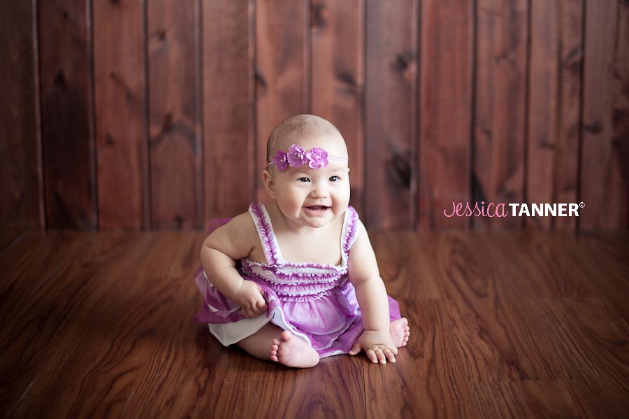 Having fun in the studio! Sophia is 6 Months {Dacula, Ga Baby Photographer | Jessica Tanner Photography