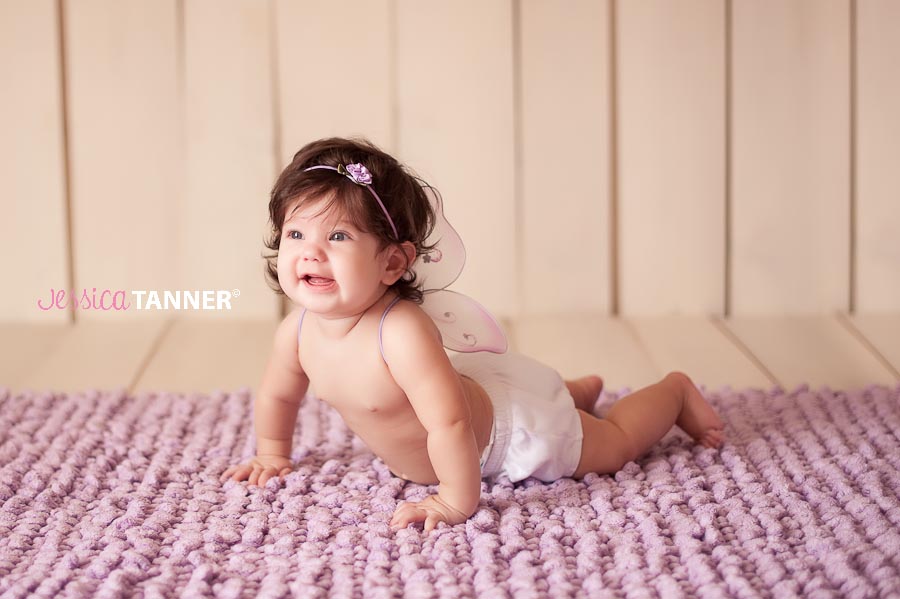 Beautiful Brunette 6 Month Old Beauty – Cumming, Ga Baby Photographer | Jessica Tanner Photography